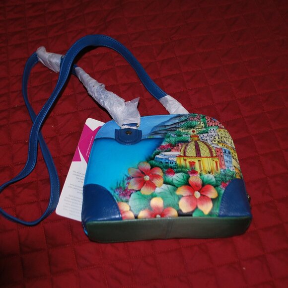 NWT Anuschka Small Multi Compartment Zip-Around Organizer in Amalfi Dawn - Picture 4 of 9